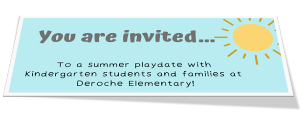 Summer Playdate for K Families